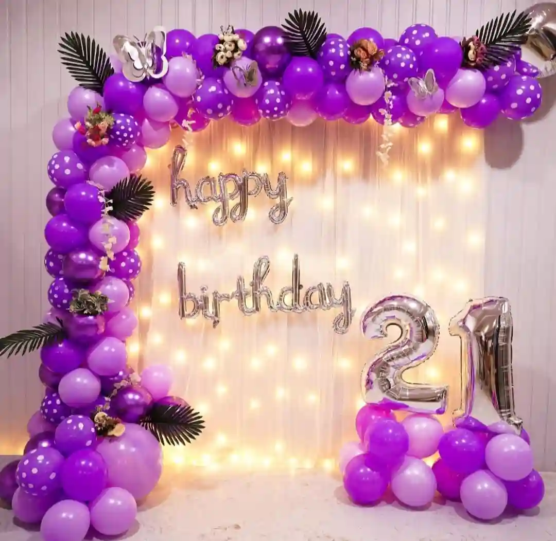 Regal Purple Affair Birthday Decoration